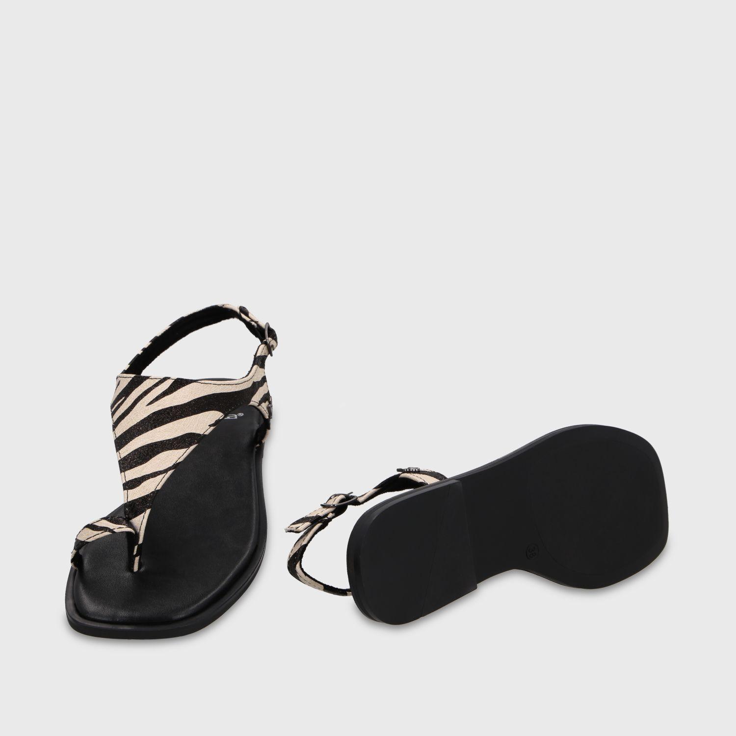 Sandalia Animal Print Mujer 65681 Gotta-6