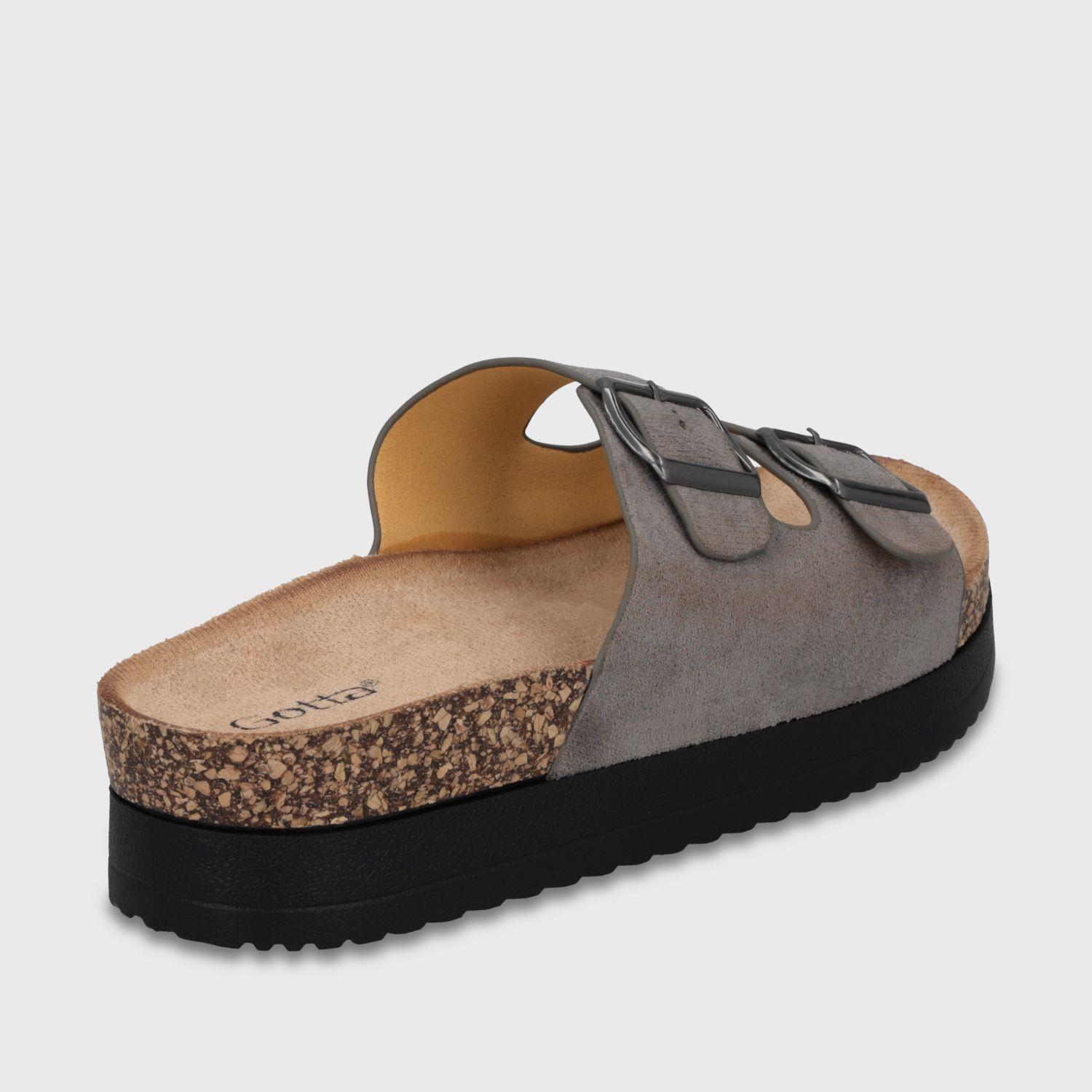 Sandalia Gris Mujer 12062 Gotta-4