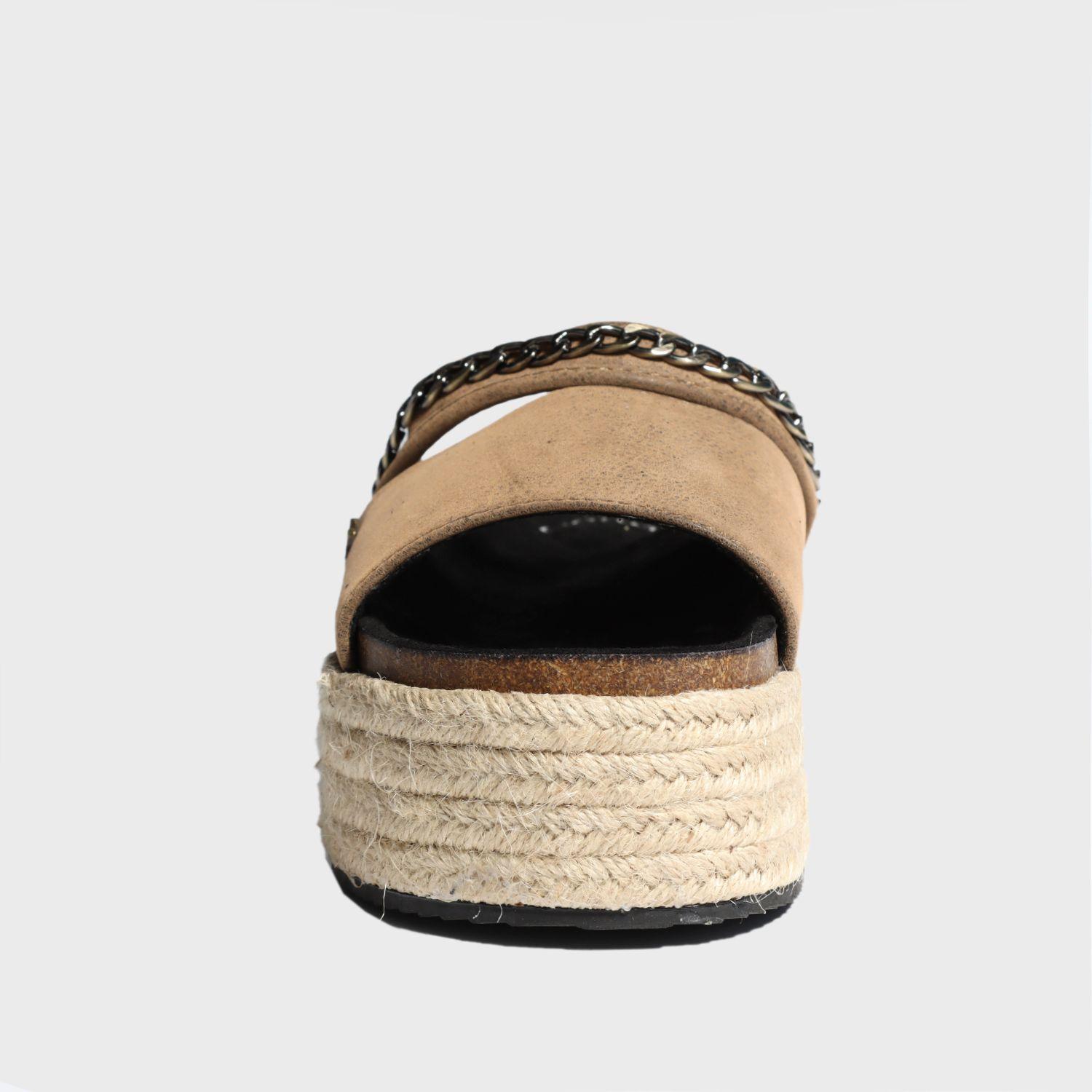 Sandalia Plataforma Crema Mujer 15252 Gotta-2