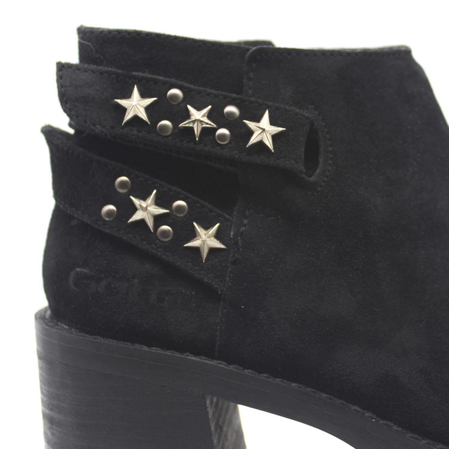 Botín Cuero Negro Mujer 18561 Gotta-5