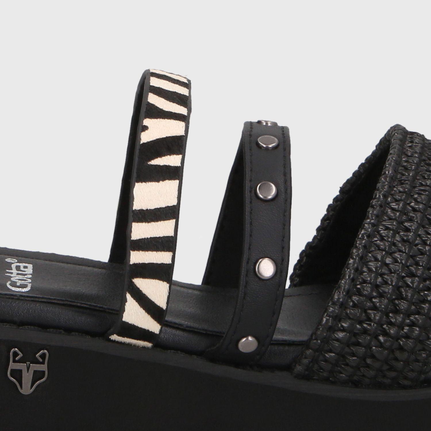 Sandalia Plataforma Negra Mujer 15617 Gotta-5