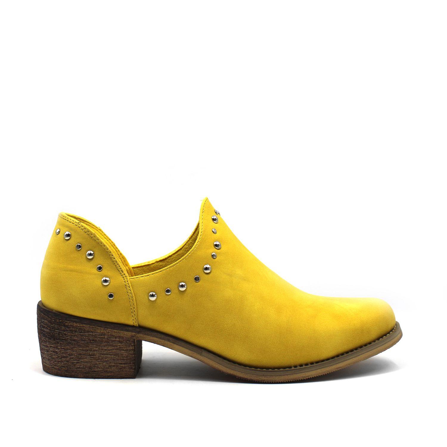 Zapato Taco Amarillo Mujer 87158 Gotta-0