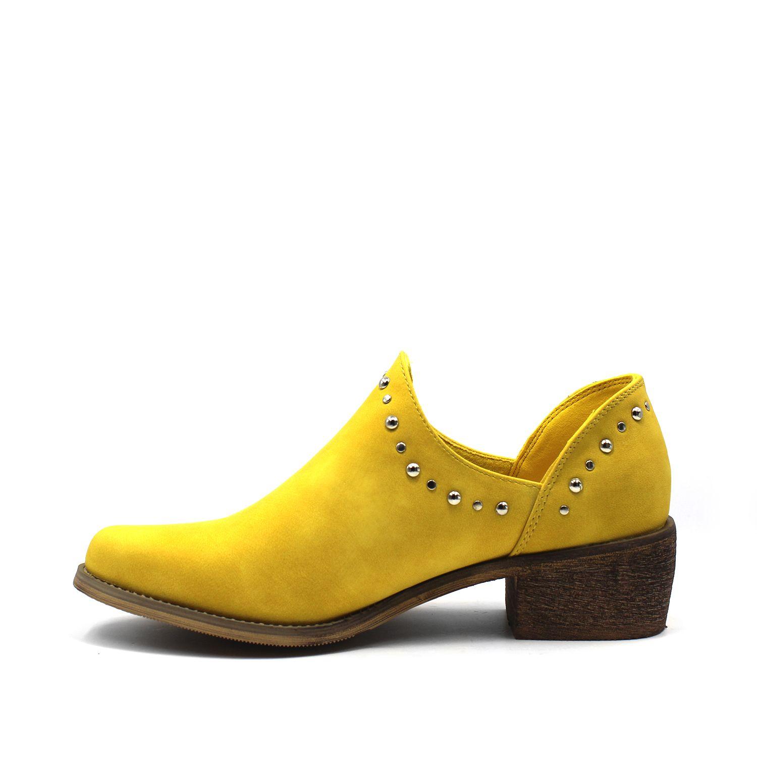 Zapato Taco Amarillo Mujer 87158 Gotta-3