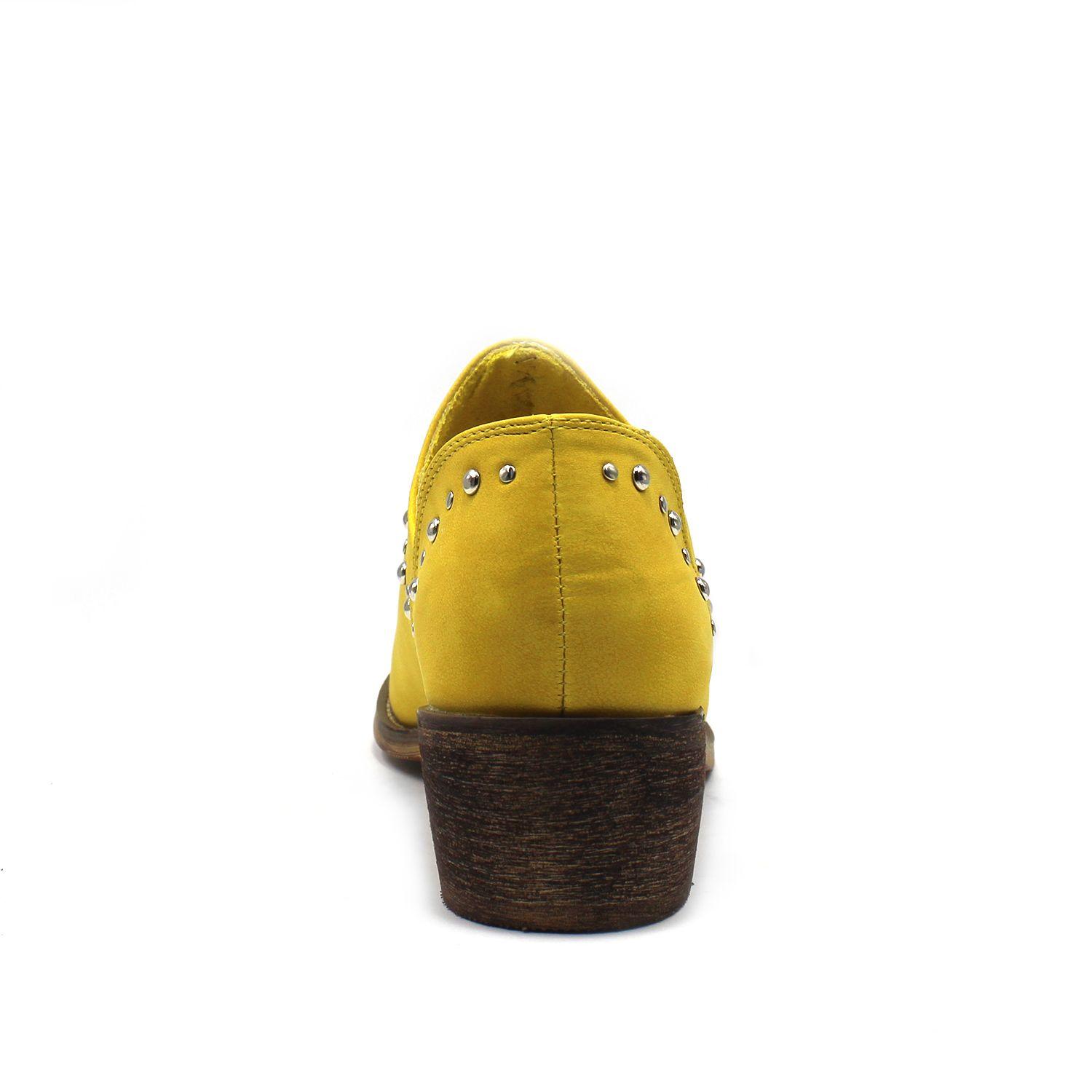 Zapato Taco Amarillo Mujer 87158 Gotta-4
