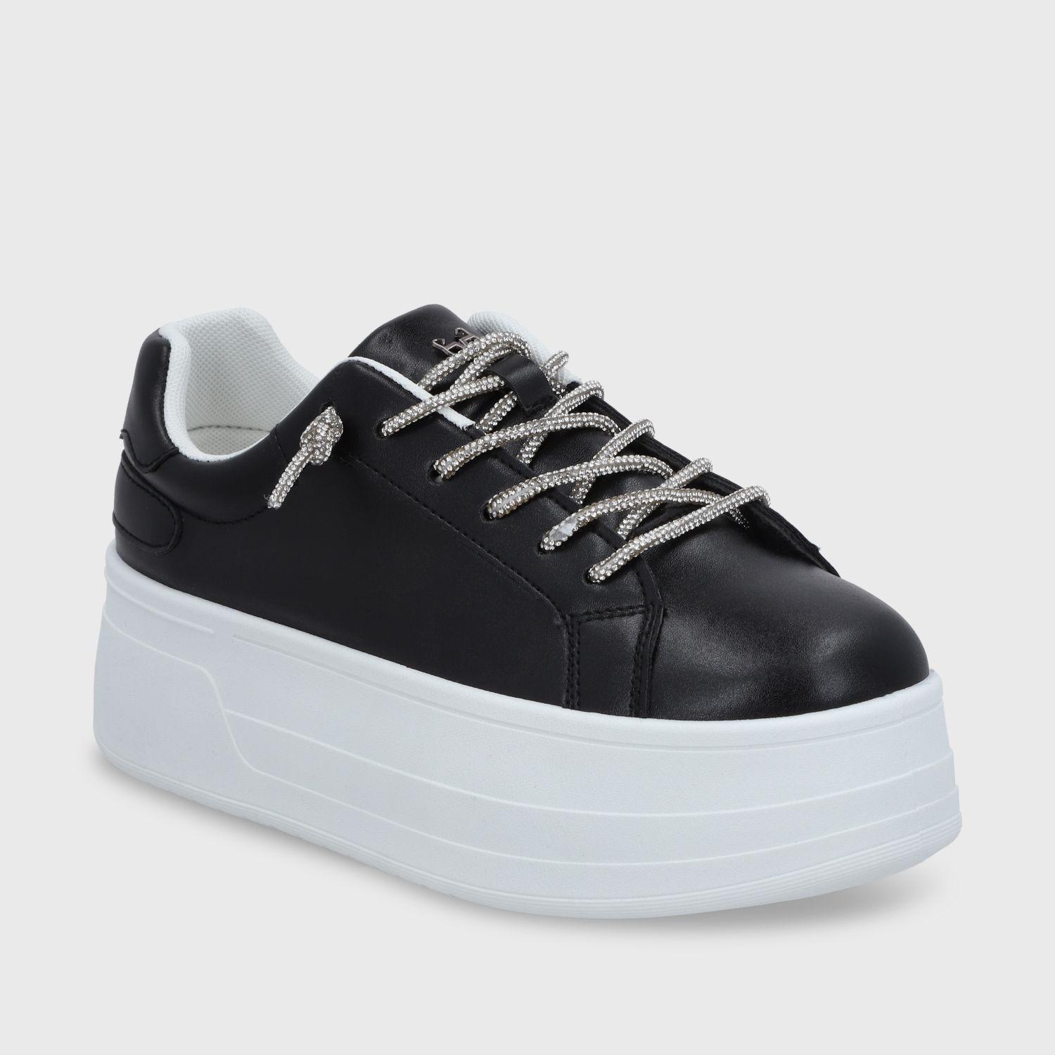 Zapatilla Plataforma Negra Mujer 48121 Gotta-1