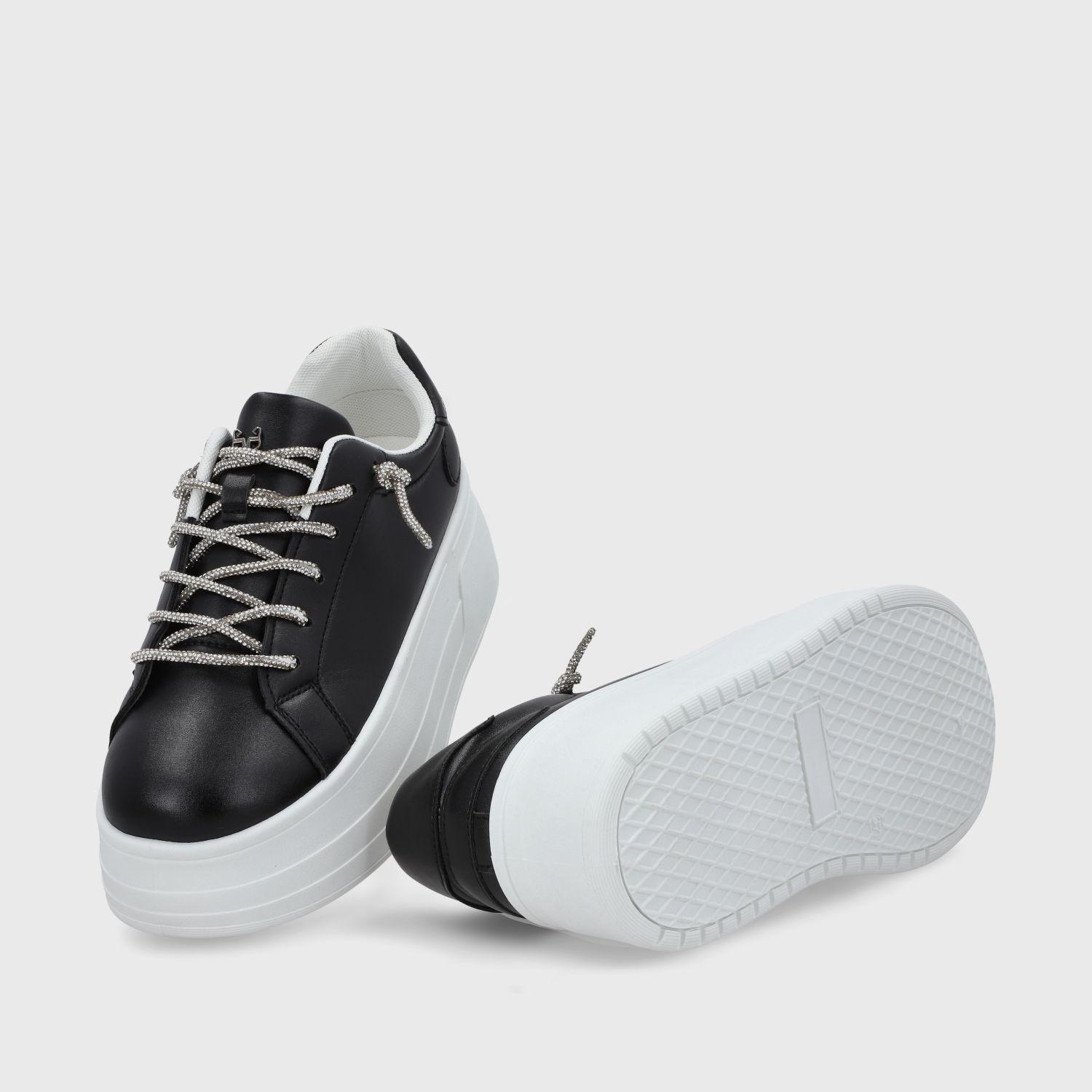 Zapatilla Plataforma Negra Mujer 48121 Gotta-5
