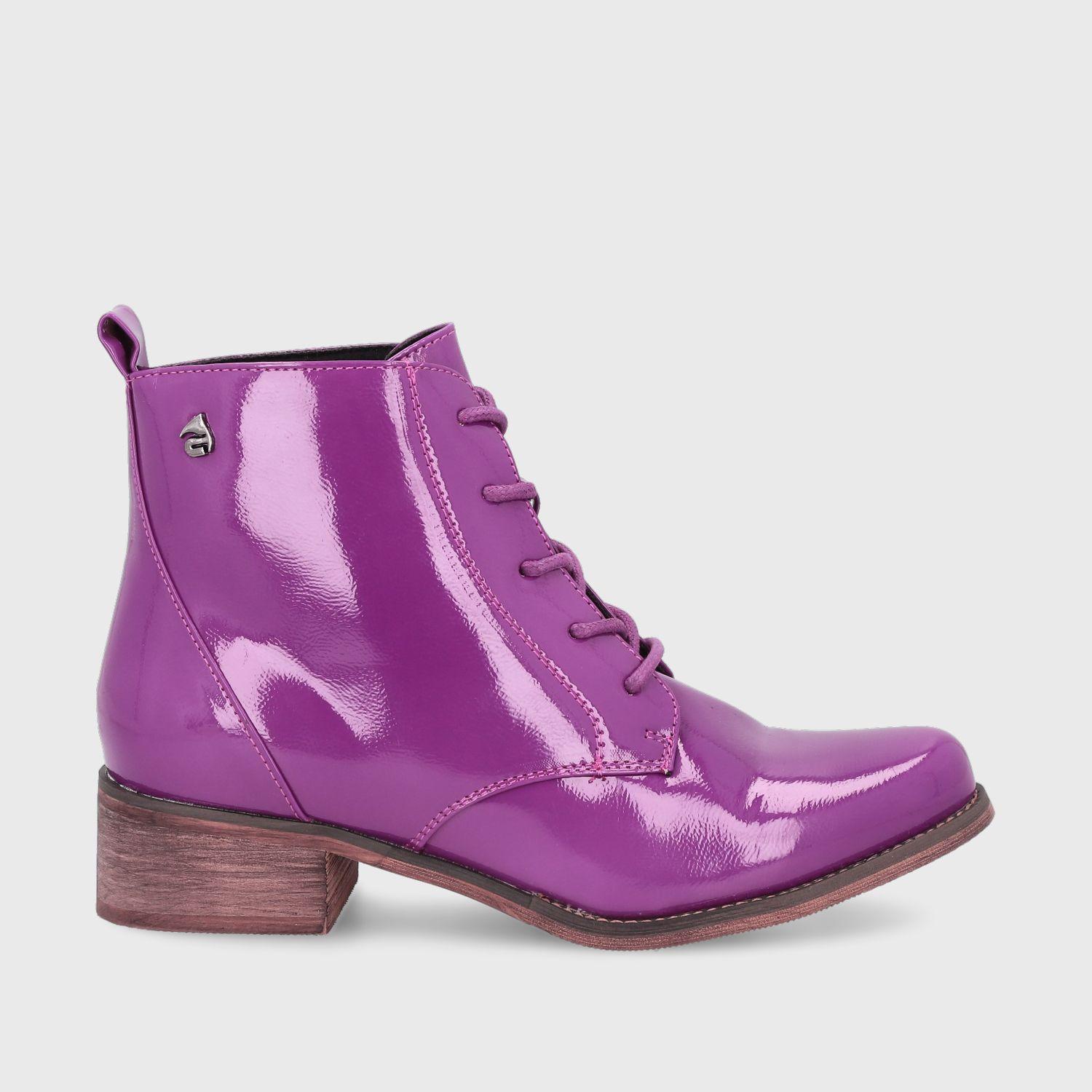 Botín Morado Charol Mujer 13551 Gotta-0