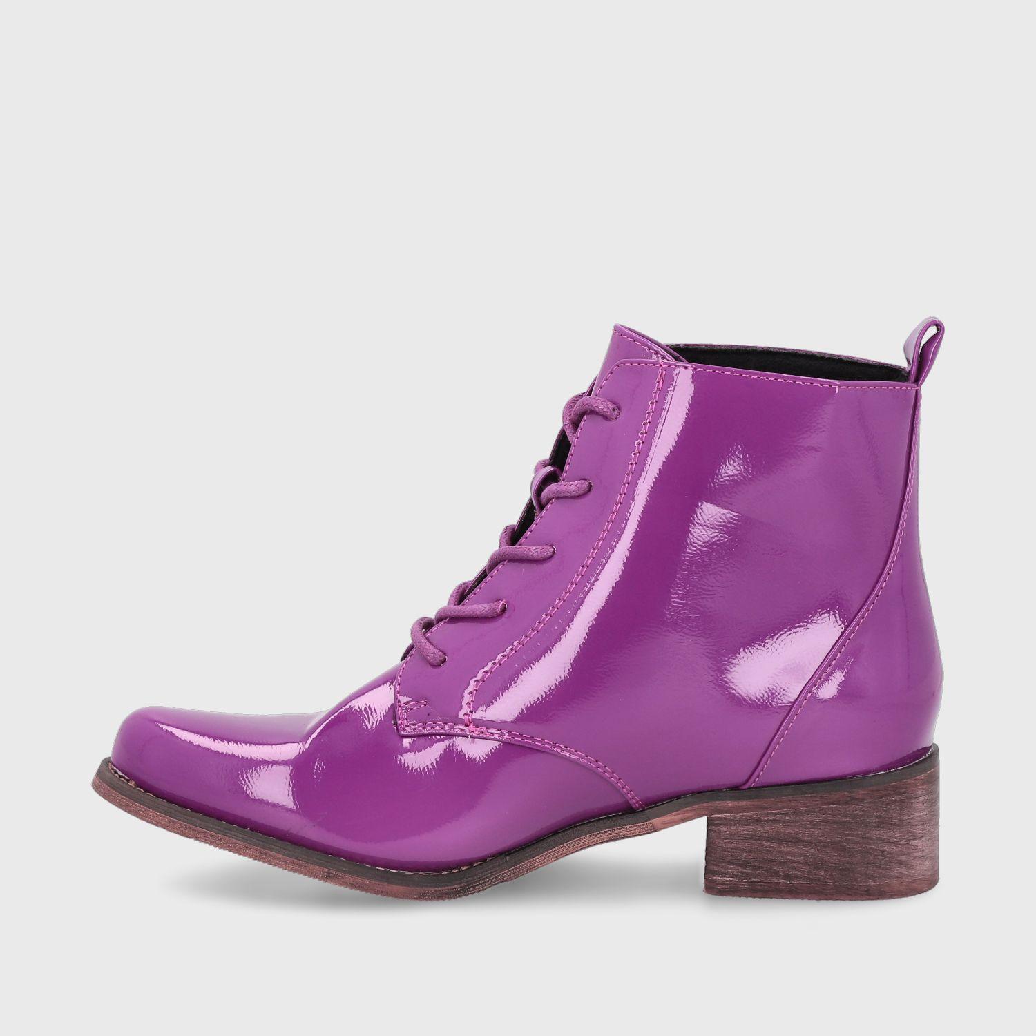 Botín Morado Charol Mujer 13551 Gotta-3