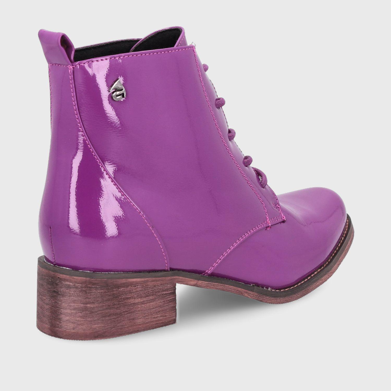 Botín Morado Charol Mujer 13551 Gotta-4