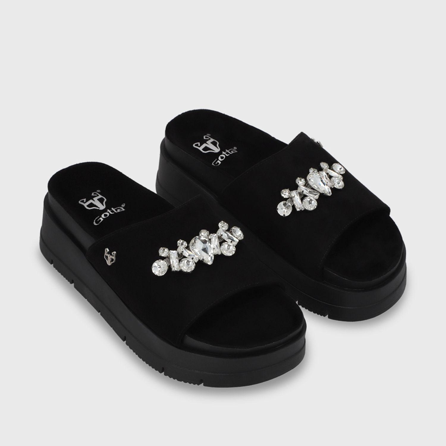 Sandalia Plataforma Negra Mujer 55232 Gotta-2