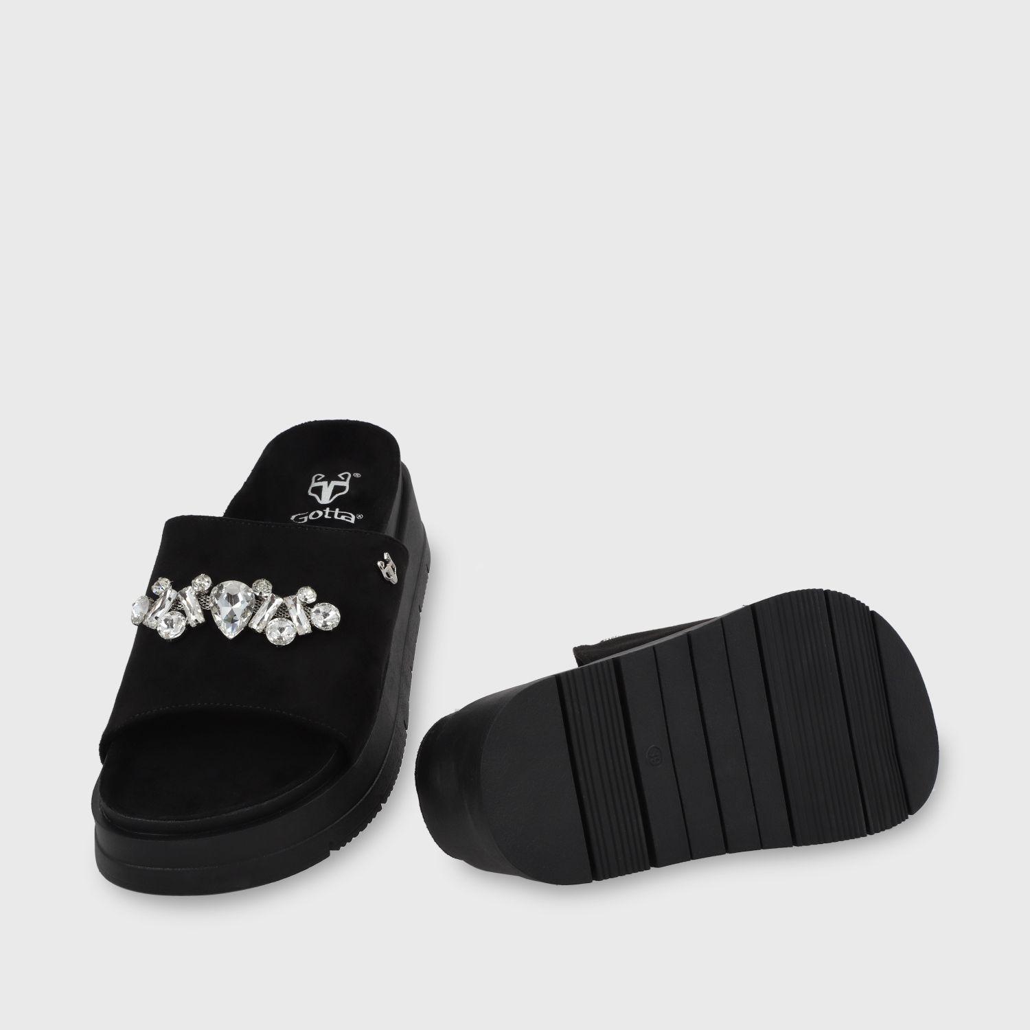 Sandalia Plataforma Negra Mujer 55232 Gotta-6
