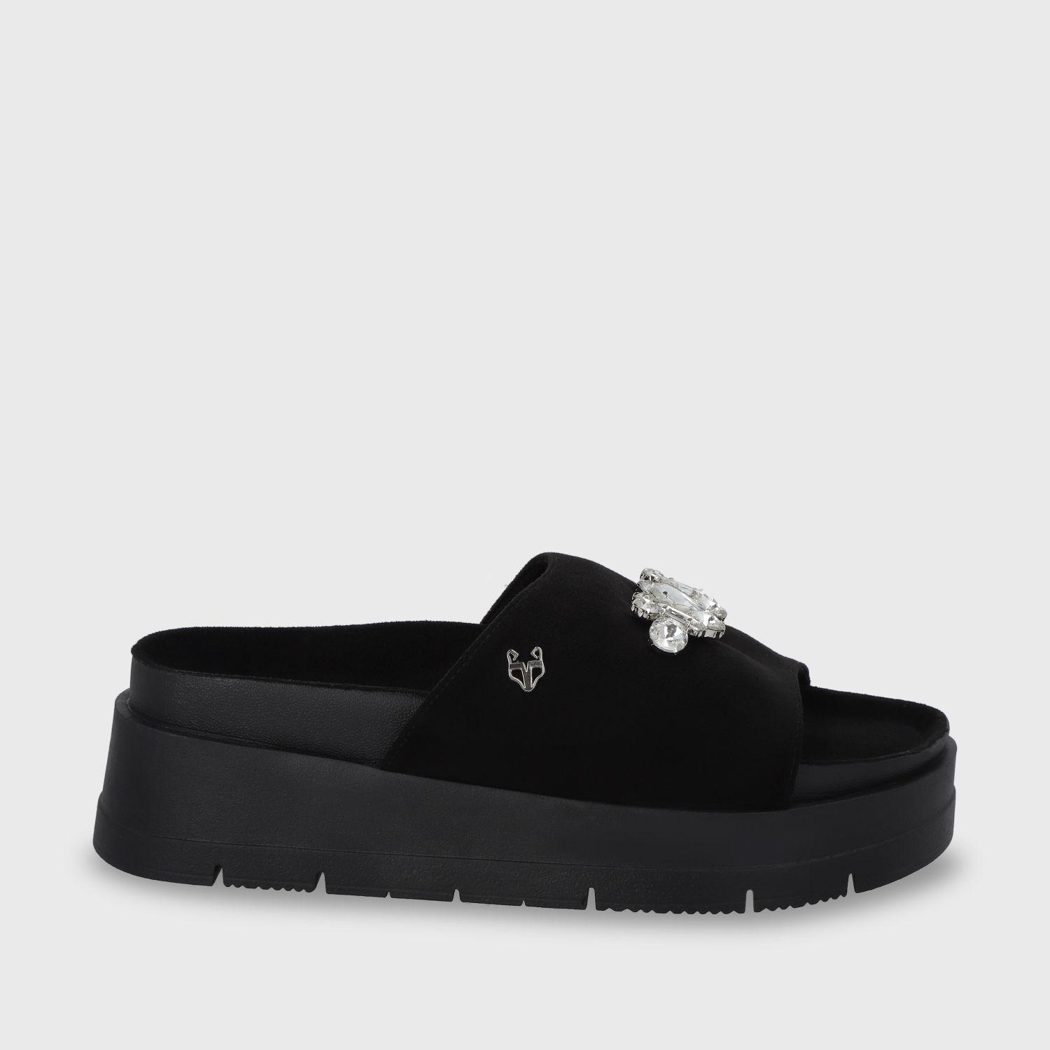 Sandalia Plataforma Negra Mujer 55232 Gotta-0