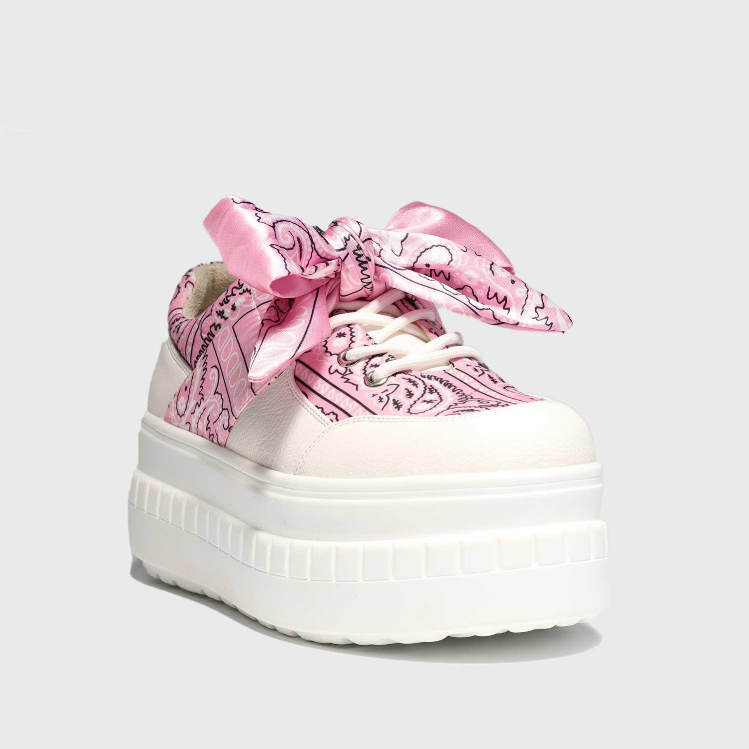 Zapatilla Blanca Estampada Mujer 13265 Gotta-1