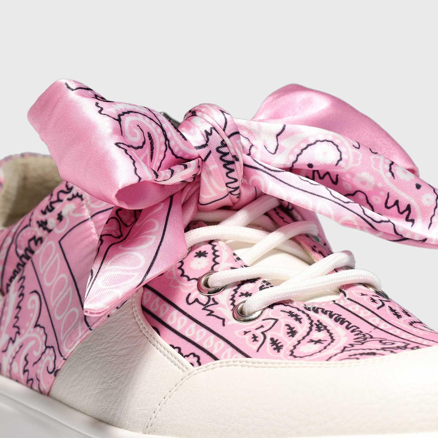 Zapatilla Blanca Estampada Mujer 13265 Gotta-5