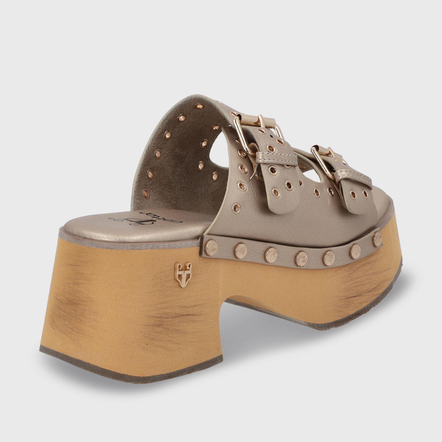 Sandalia Plataforma Oro Mujer 35266 Gotta-4