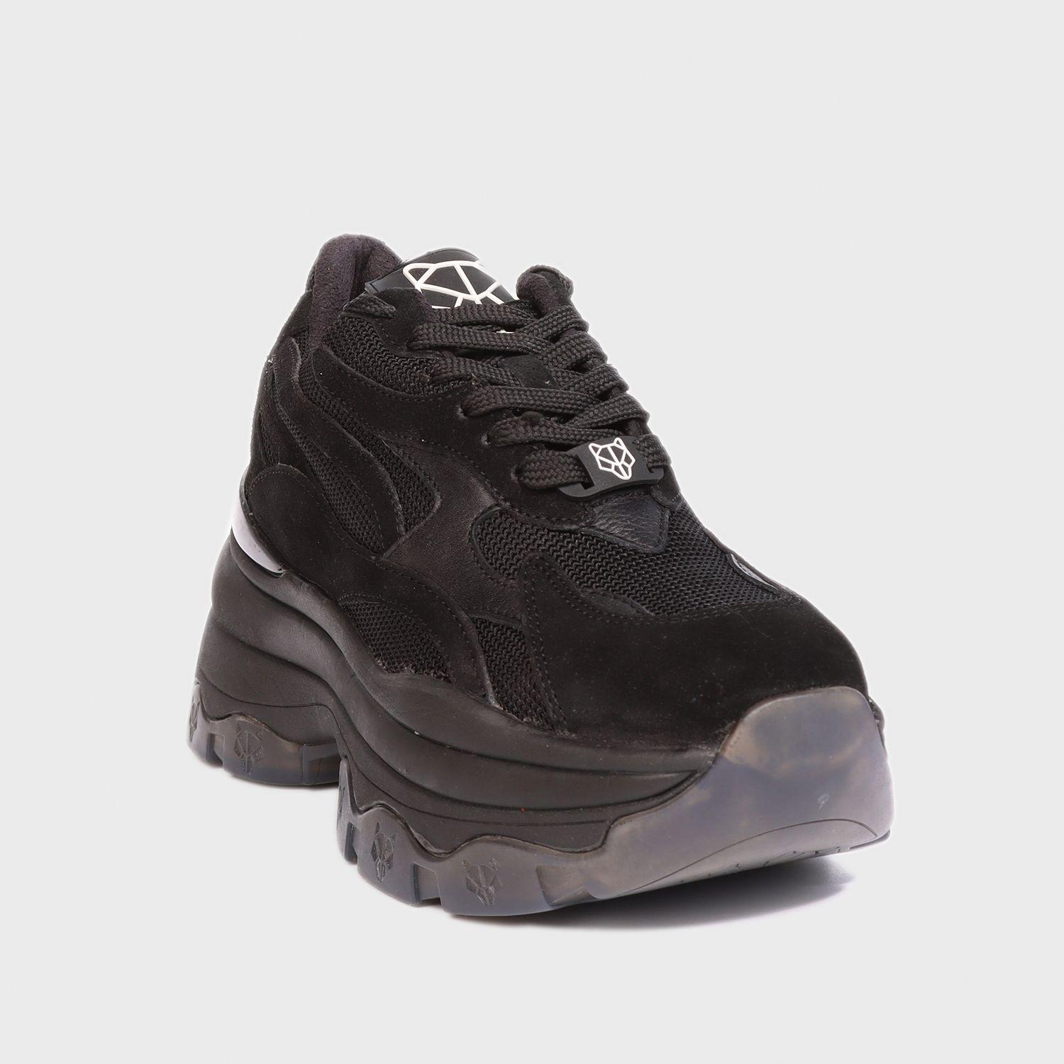 Zapatilla Cuero Negra Mujer 18541 Gotta-1