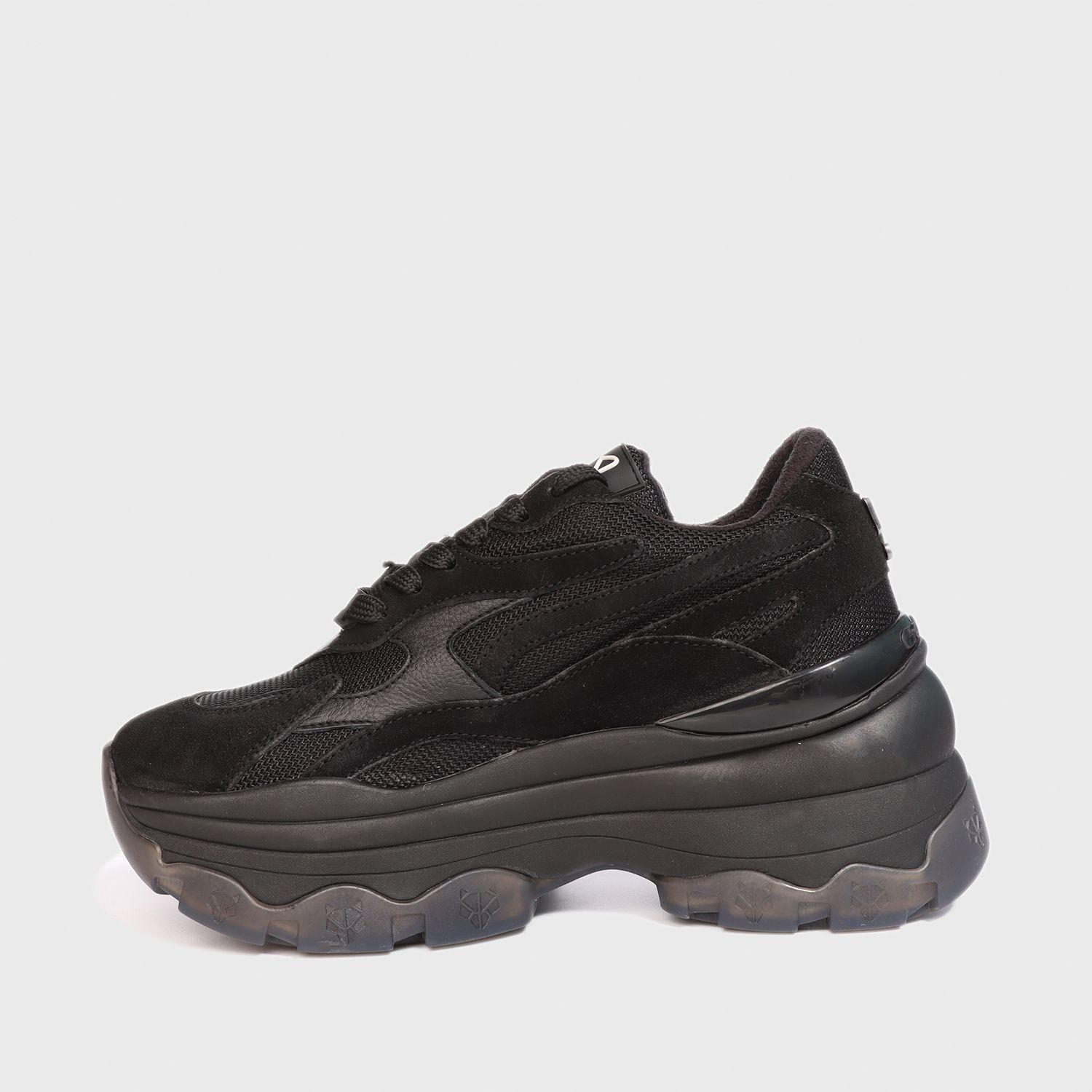 Zapatilla Cuero Negra Mujer 18541 Gotta-3