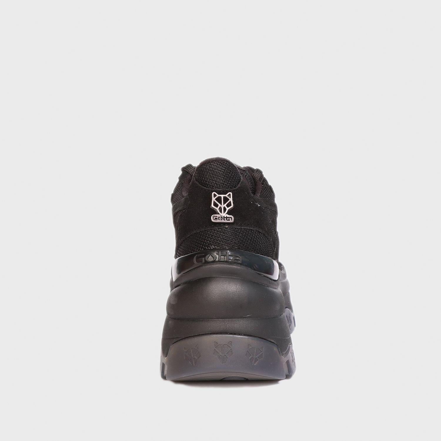 Zapatilla Cuero Negra Mujer 18541 Gotta-4