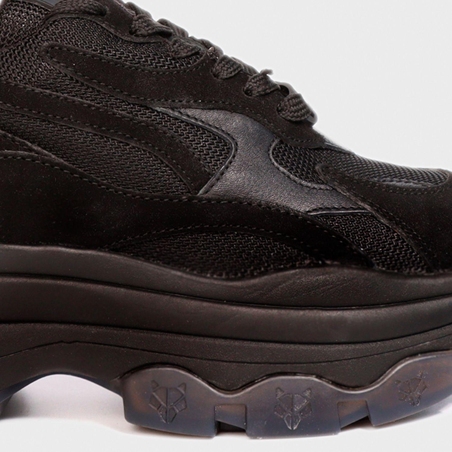 Zapatilla Cuero Negra Mujer 18541 Gotta-5