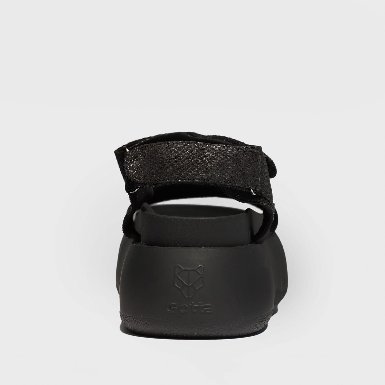 Sandalia Plataforma Negra Mujer 25274 Gotta-4