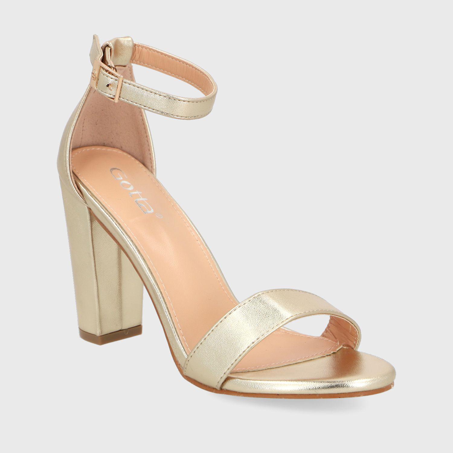 Sandalia Dorada Mujer 86123 Gotta-1