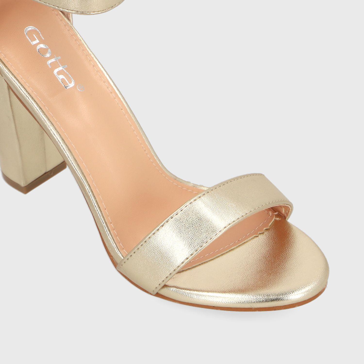 Sandalia Dorada Mujer 86123 Gotta-5