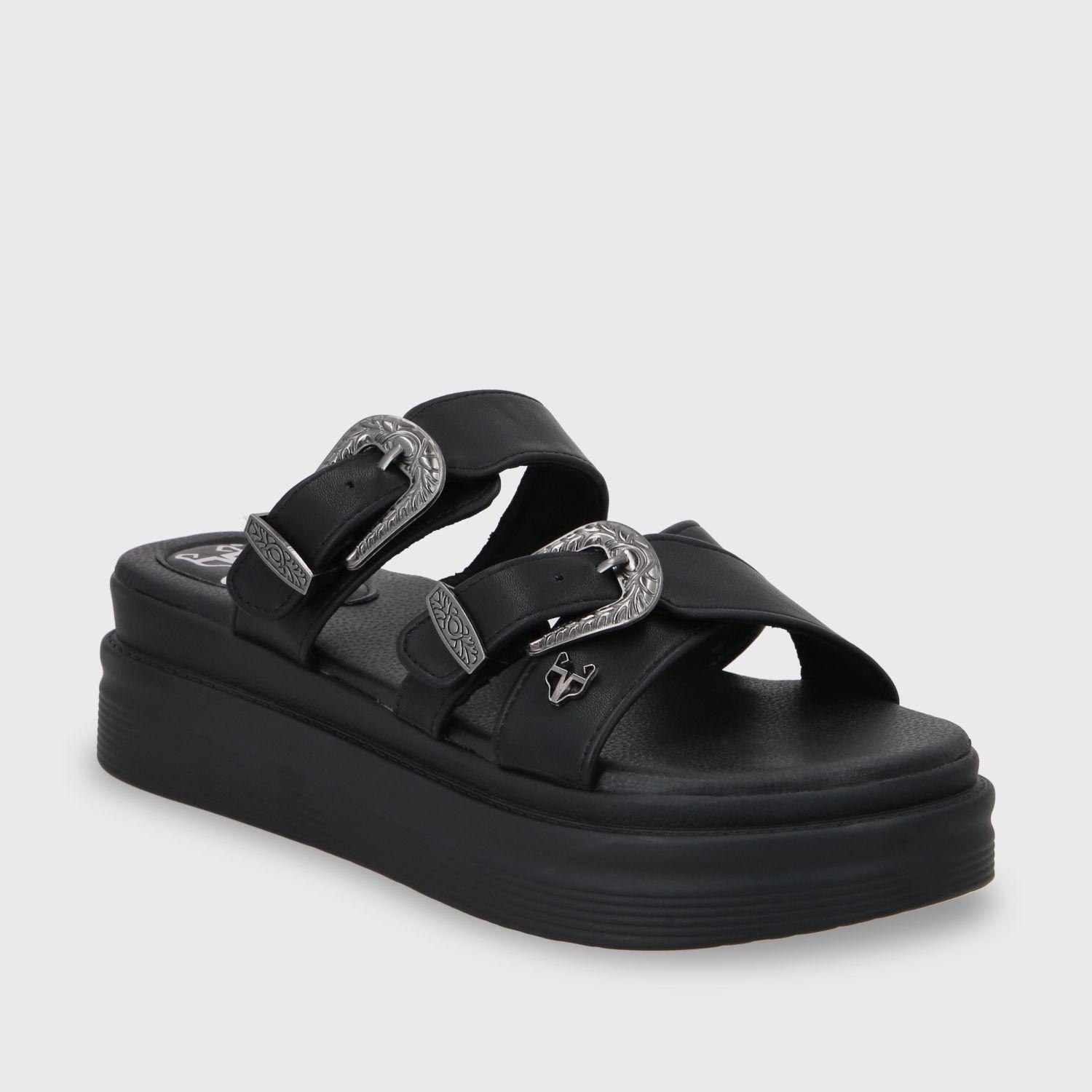 Sandalia Plataforma Negro Mujer 43015 Gotta-1