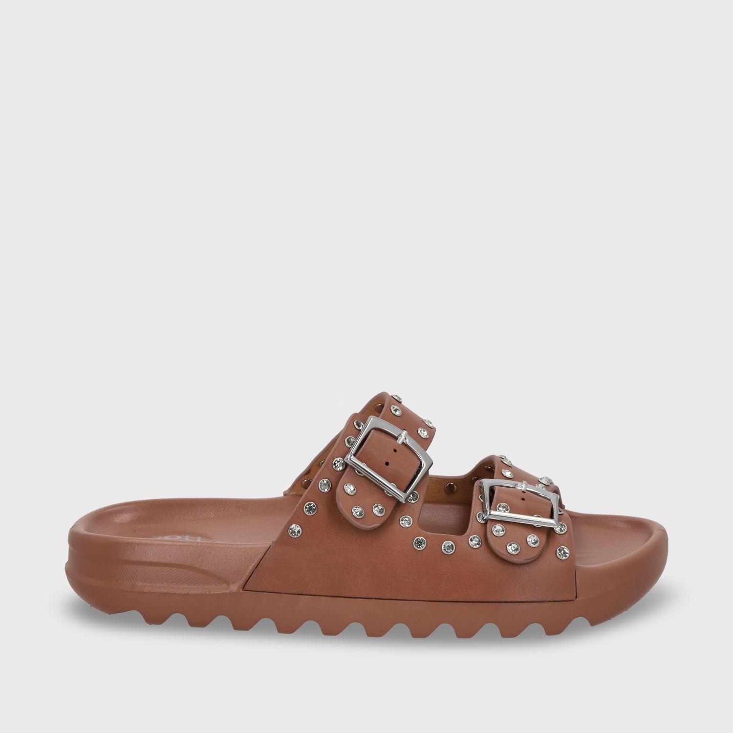 Sandalia Plana Café Mujer 52060 Gotta-0