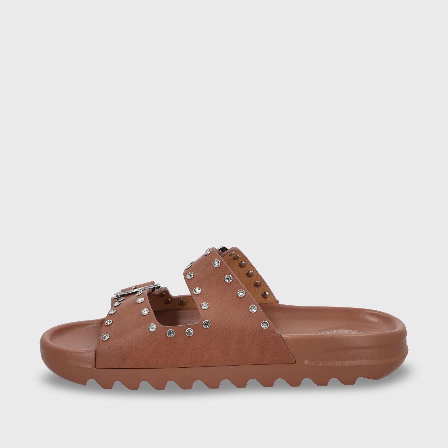 Sandalia Plana Café Mujer 52060 Gotta-3