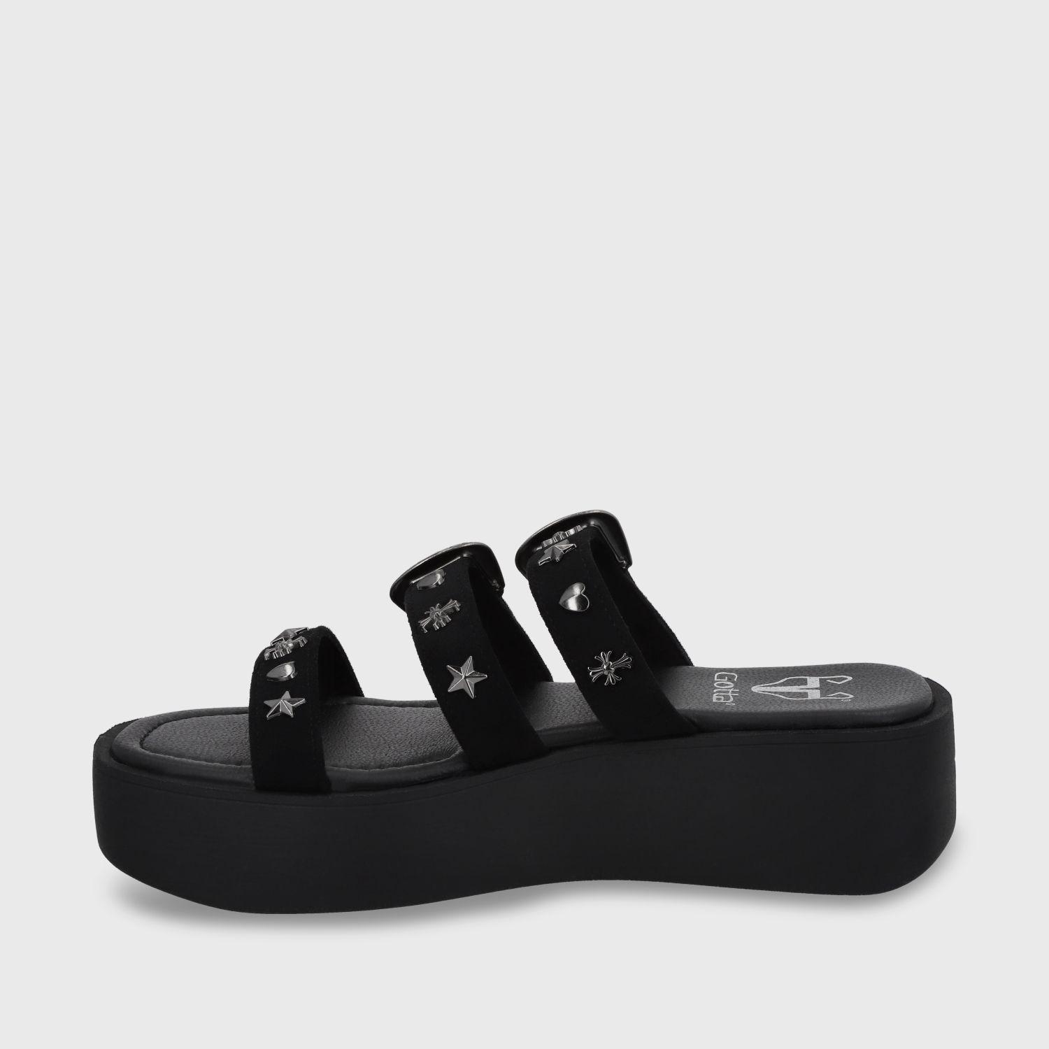 Sandalia Plataforma Negro Mujer 53732 Gotta-3