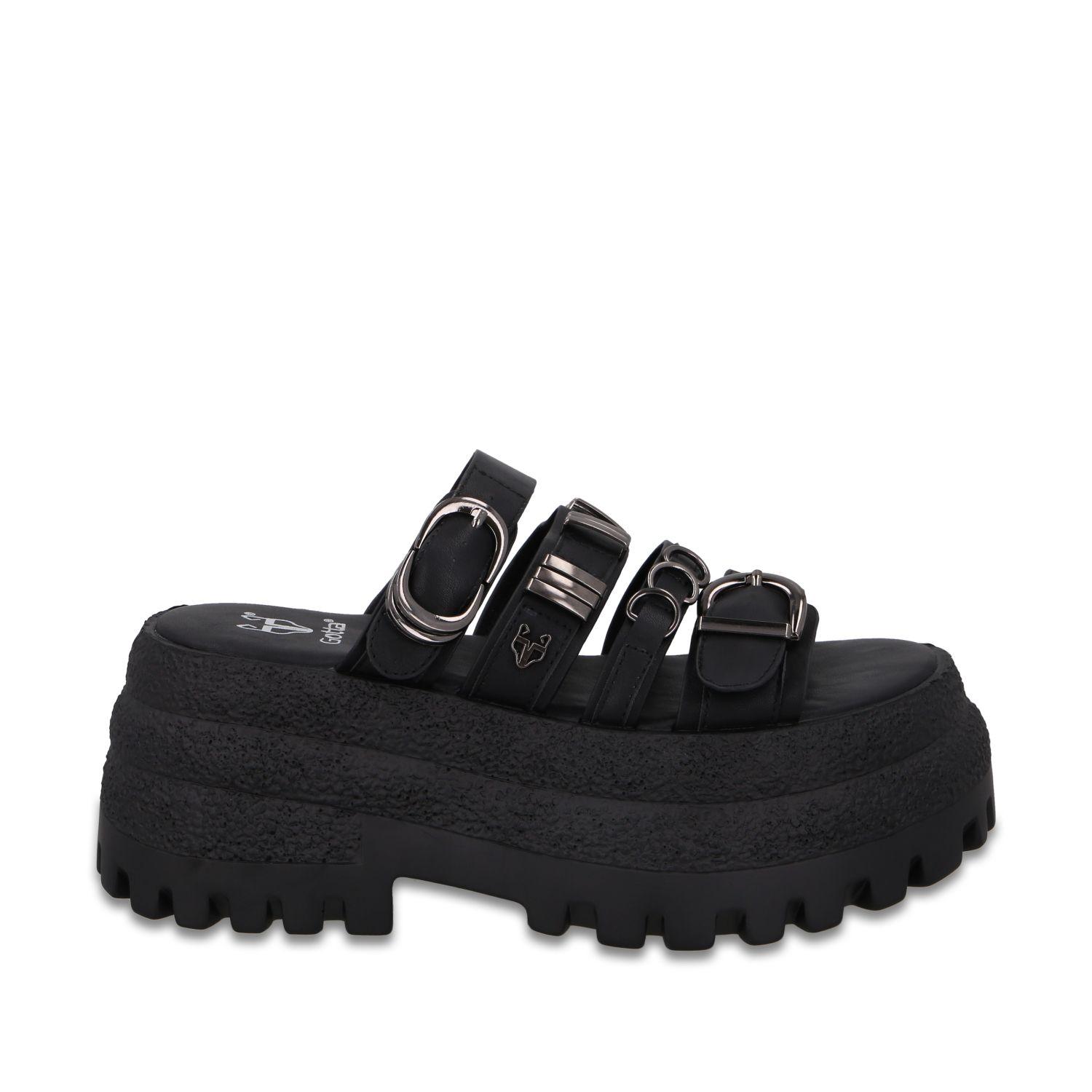 Sandalia Plataforma Negra Mujer 55294 Gotta-0