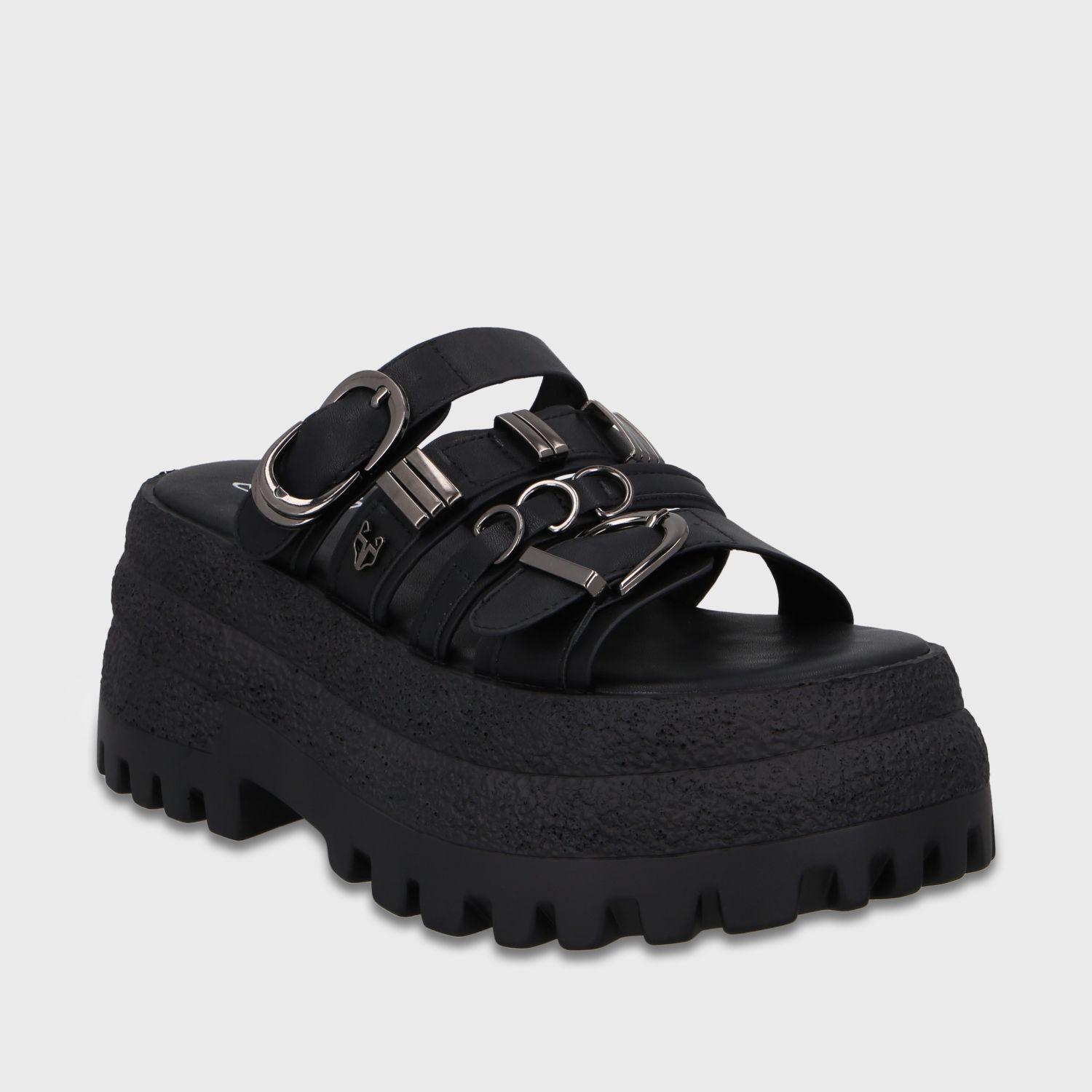 Sandalia Plataforma Negra Mujer 55294 Gotta-1