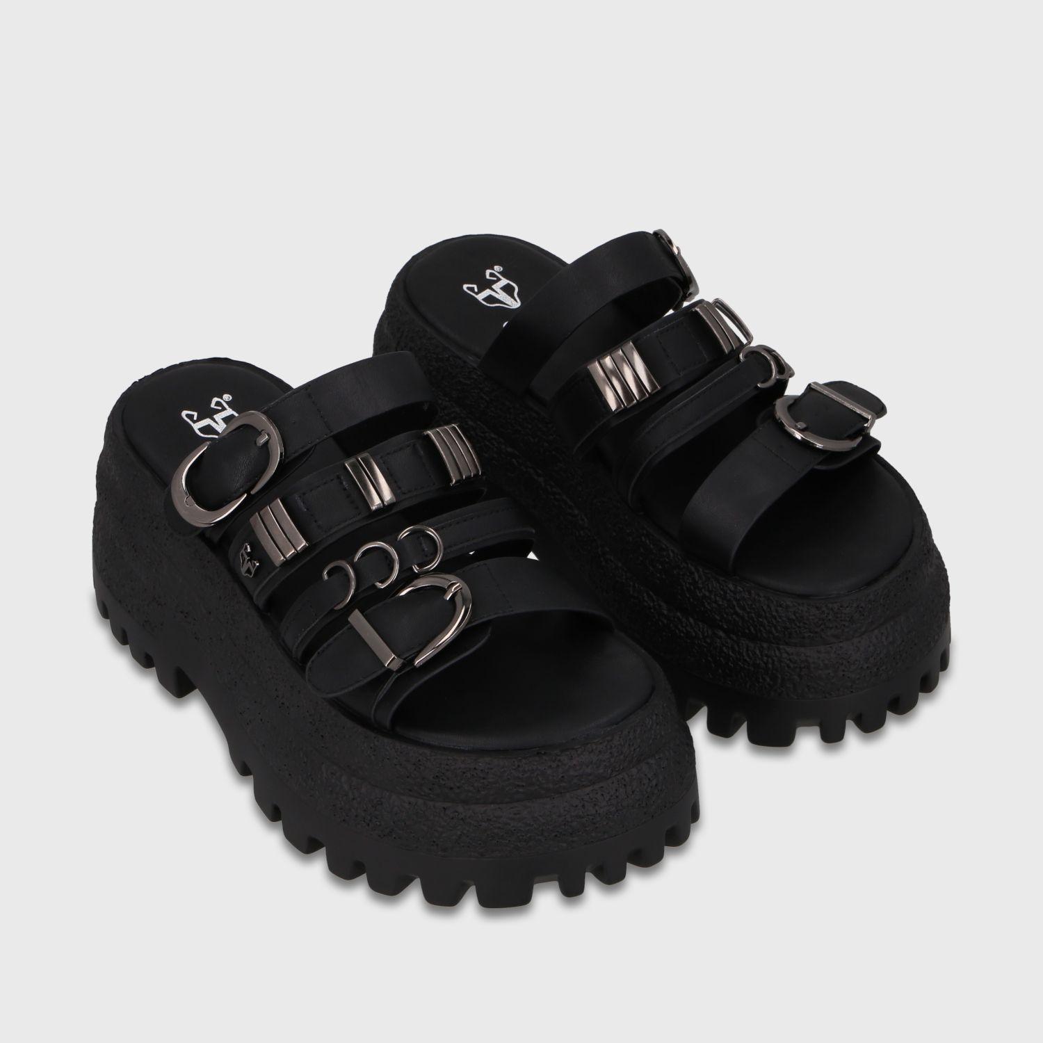 Sandalia Plataforma Negra Mujer 55294 Gotta-2