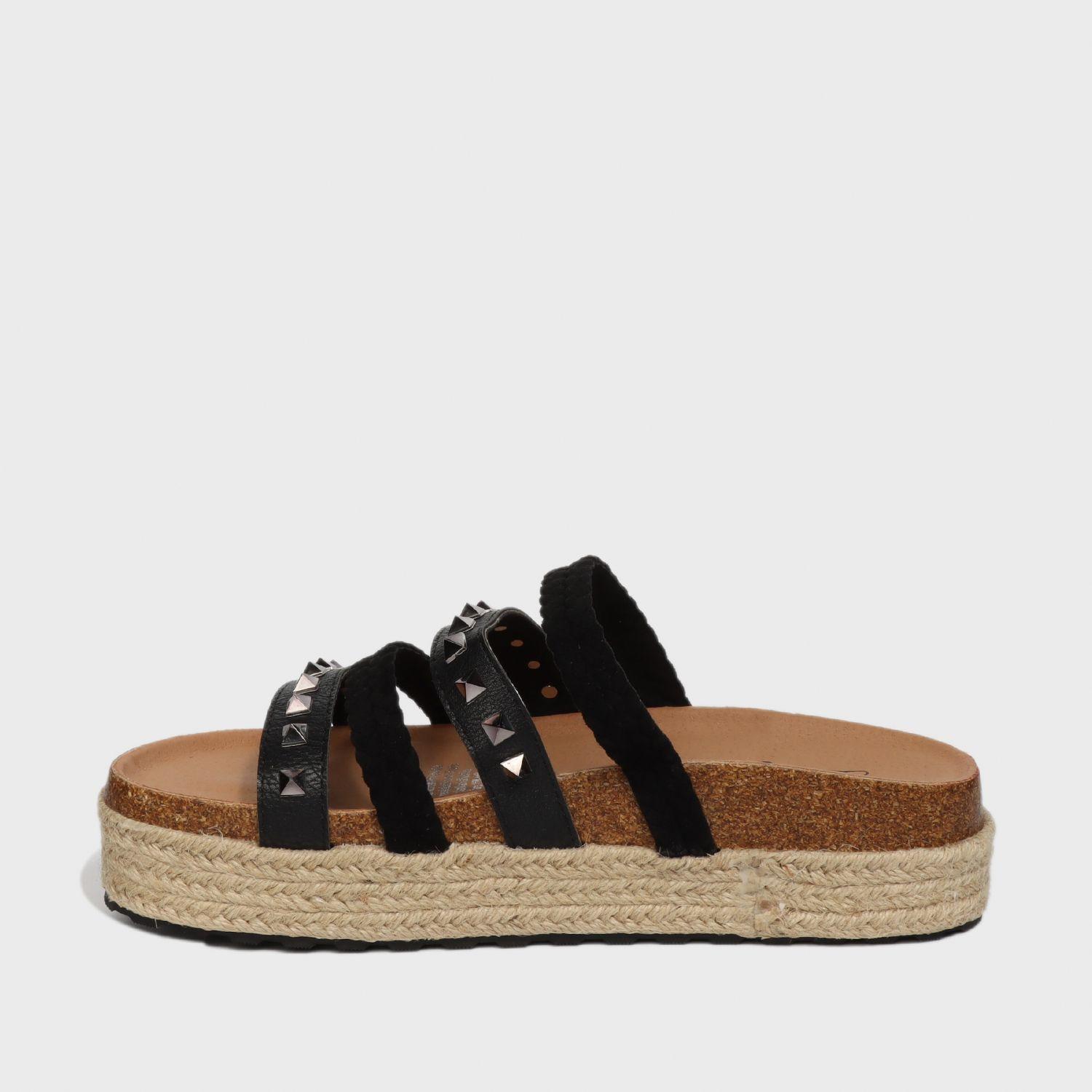 Sandalia Plataforma Negra Mujer 23200 Gotta-3