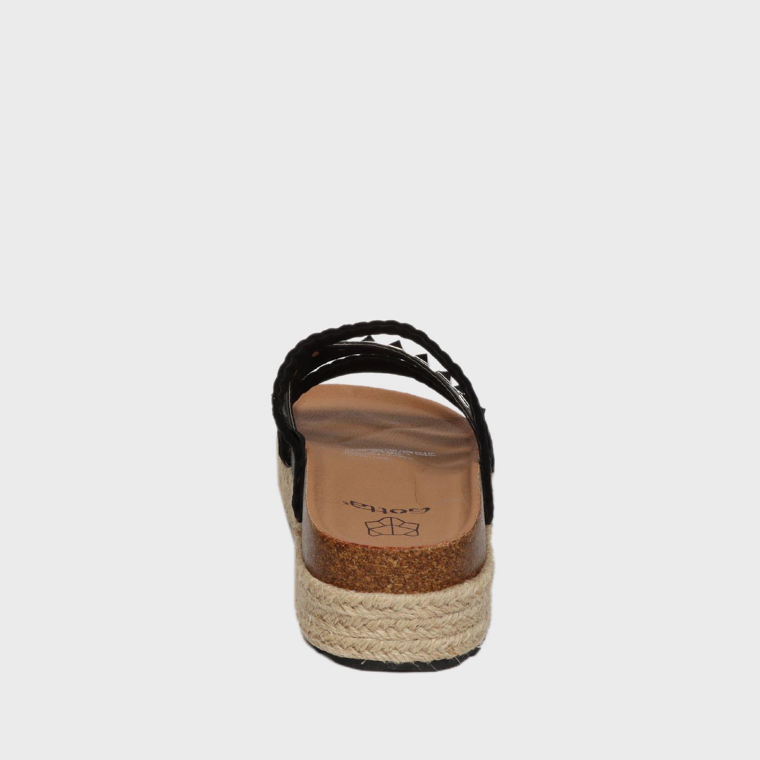 Sandalia Plataforma Negra Mujer 23200 Gotta-4