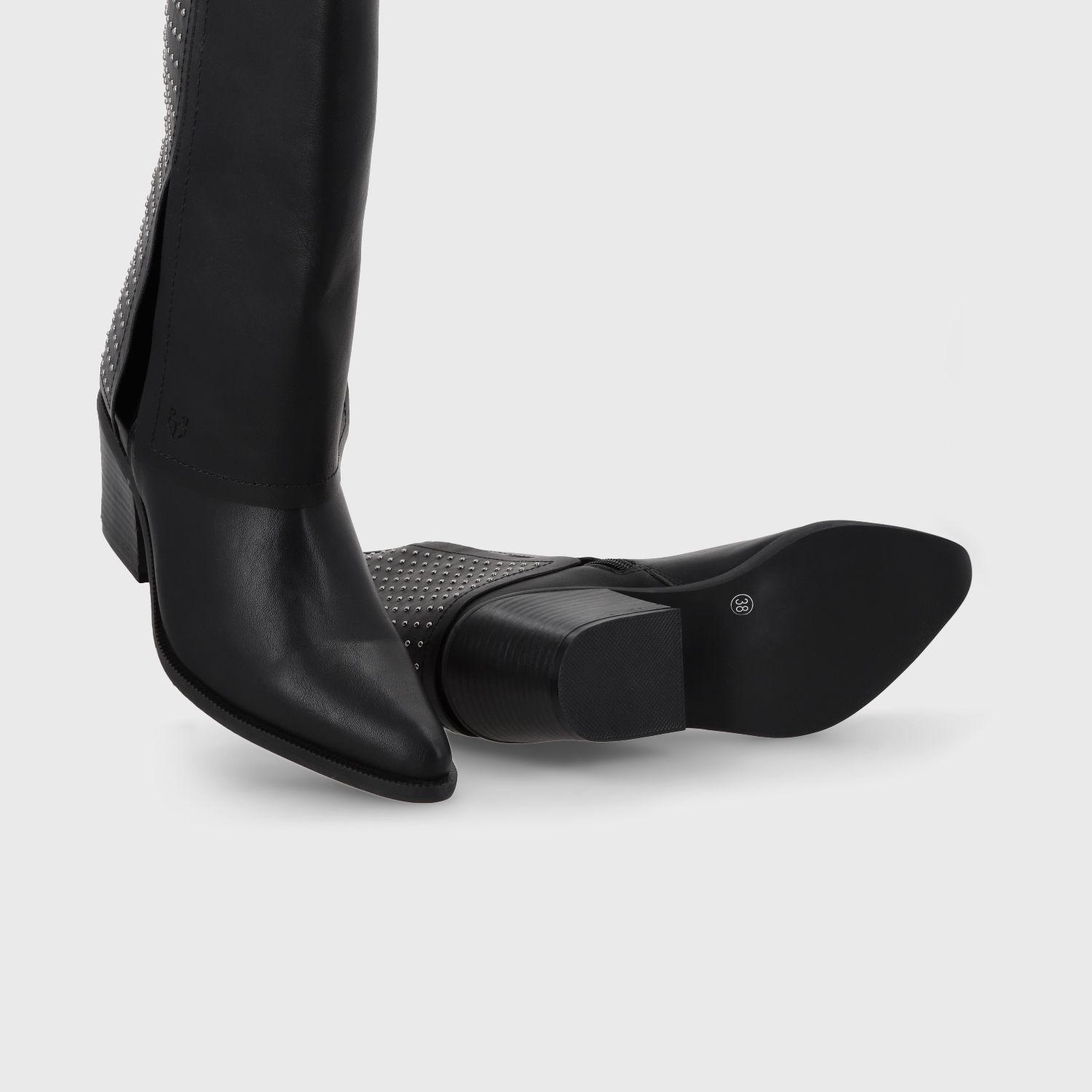 Bota Taco Negra Mujer 33769 Gotta-6