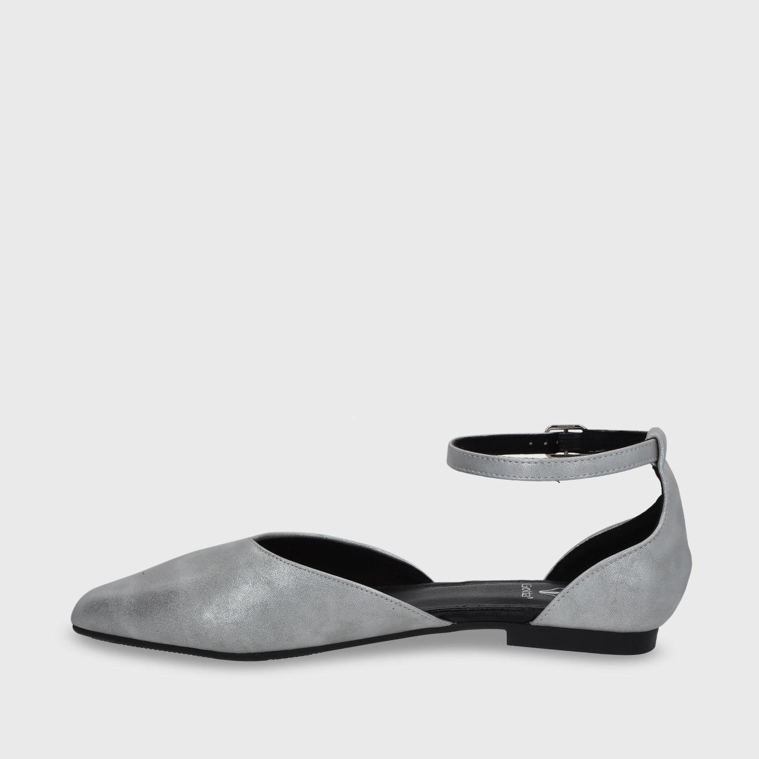 Ballerina Plano Plateado Mujer 54010 Gotta-3