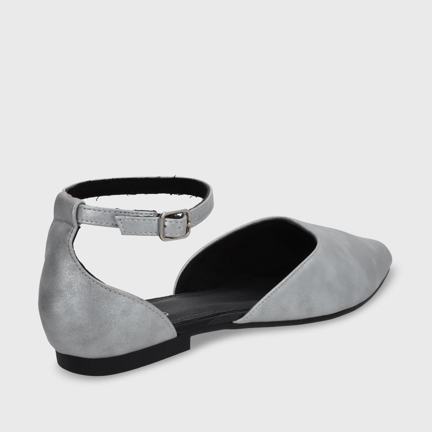 Ballerina Plano Plateado Mujer 54010 Gotta-4
