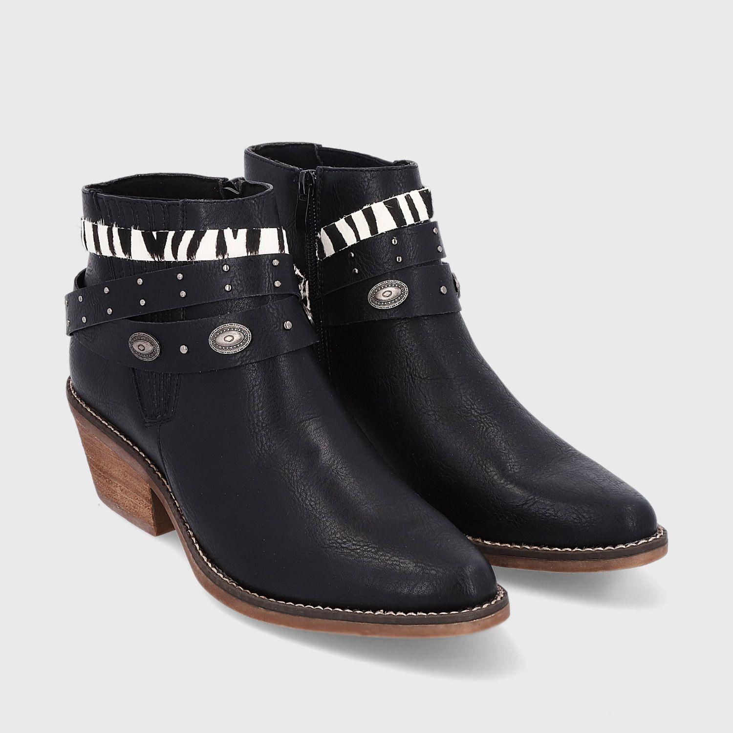 Botín Negro Mujer 23712 Gotta-2