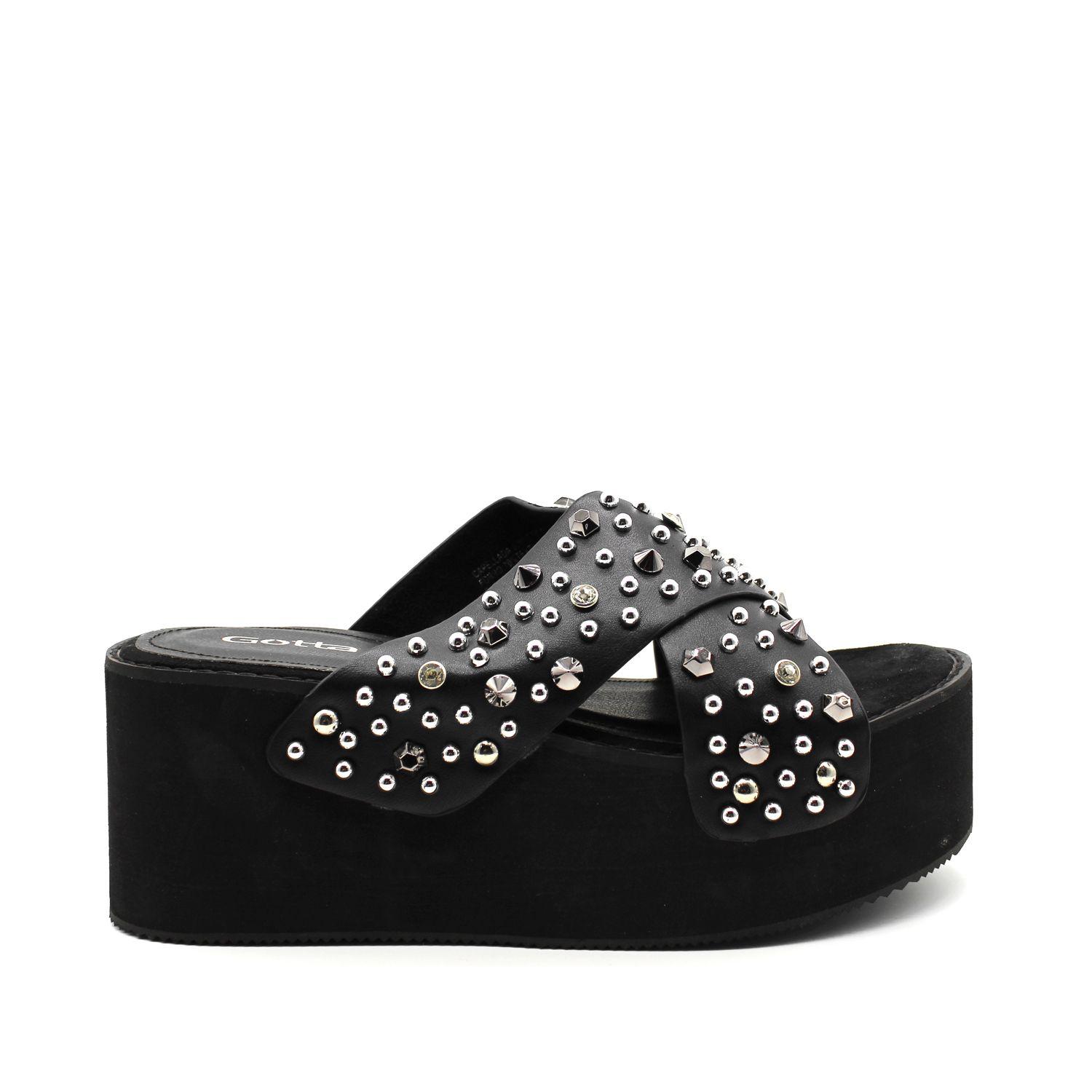 Sandalia Negra Mujer 95485 Gotta-0