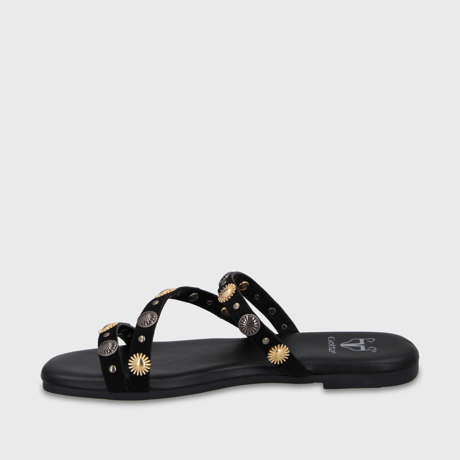 Sandalia Negra Mujer 64141 Gotta-3