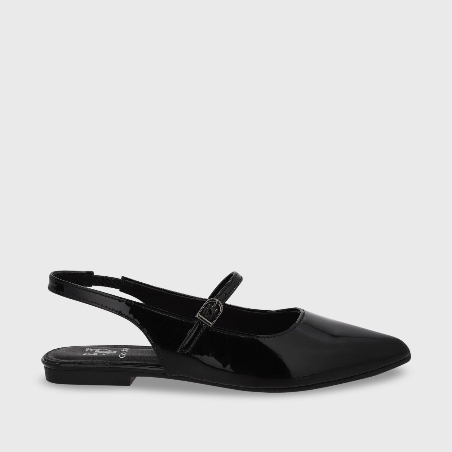 Ballerina Plano Negro Mujer 54012 Gotta-0