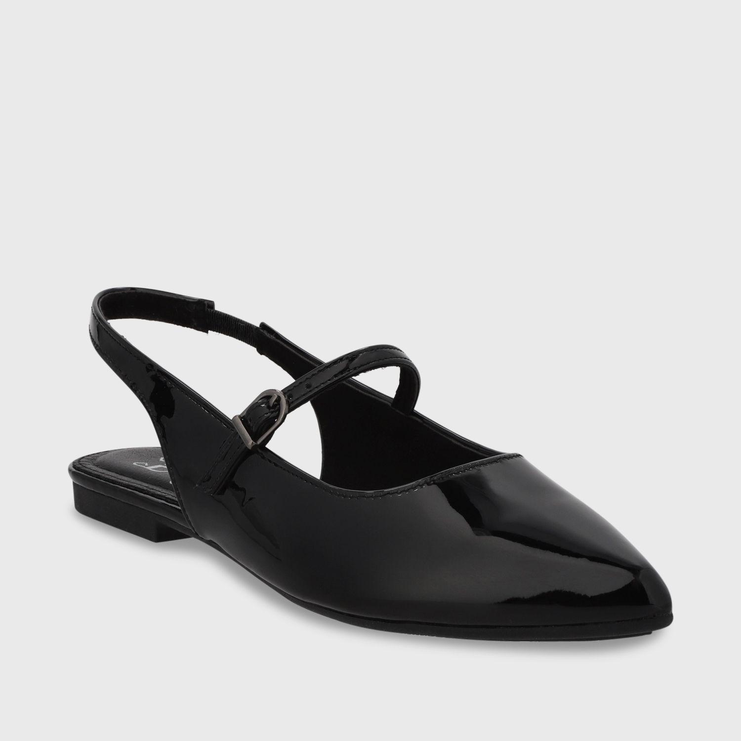 Ballerina Plano Negro Mujer 54012 Gotta-1