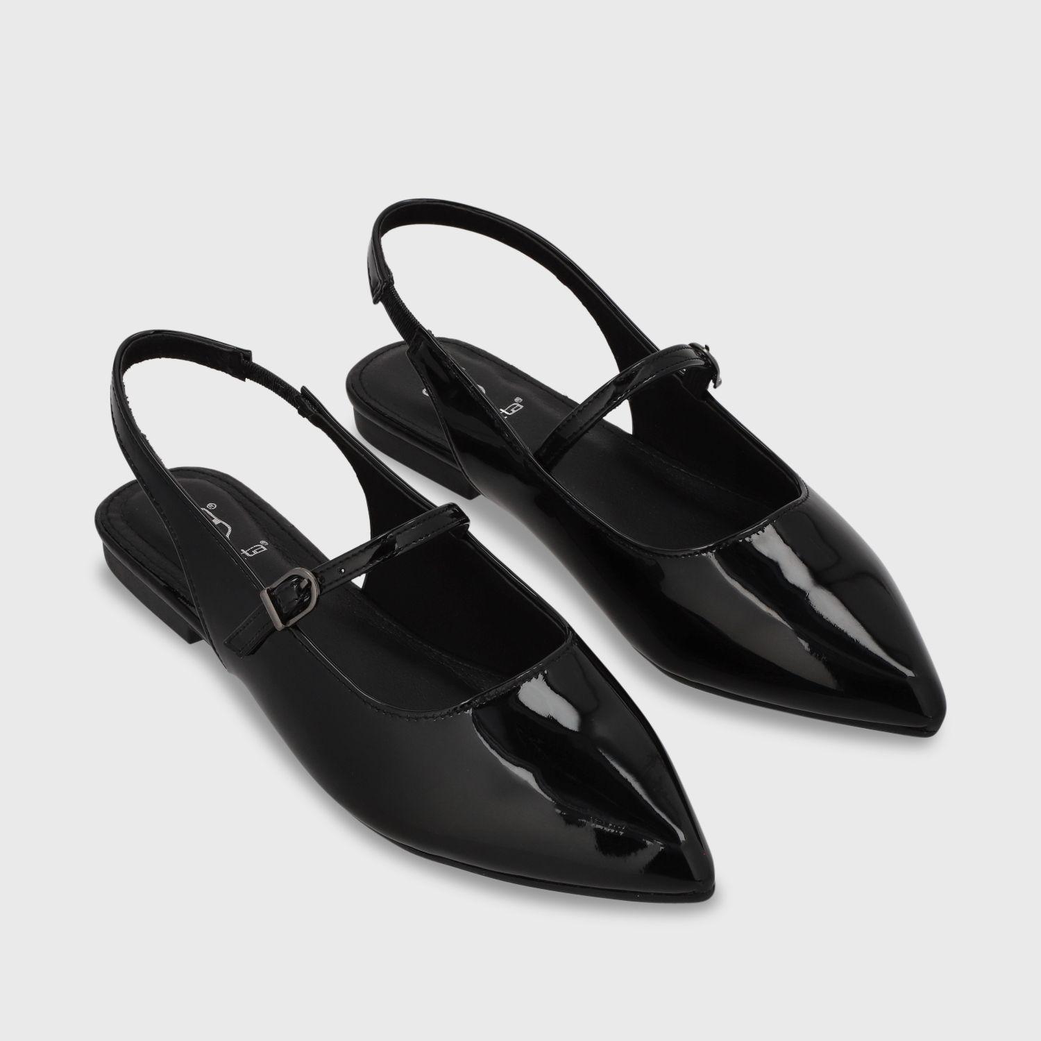 Ballerina Plano Negro Mujer 54012 Gotta-2