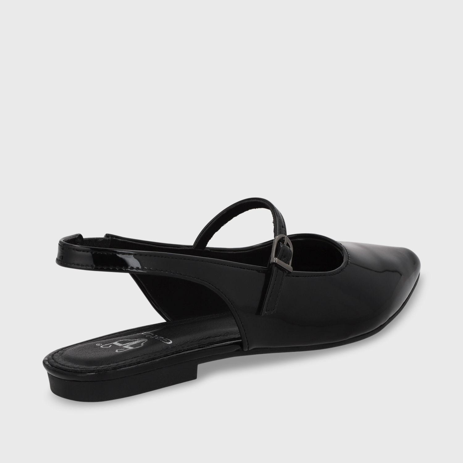 Ballerina Plano Negro Mujer 54012 Gotta-4
