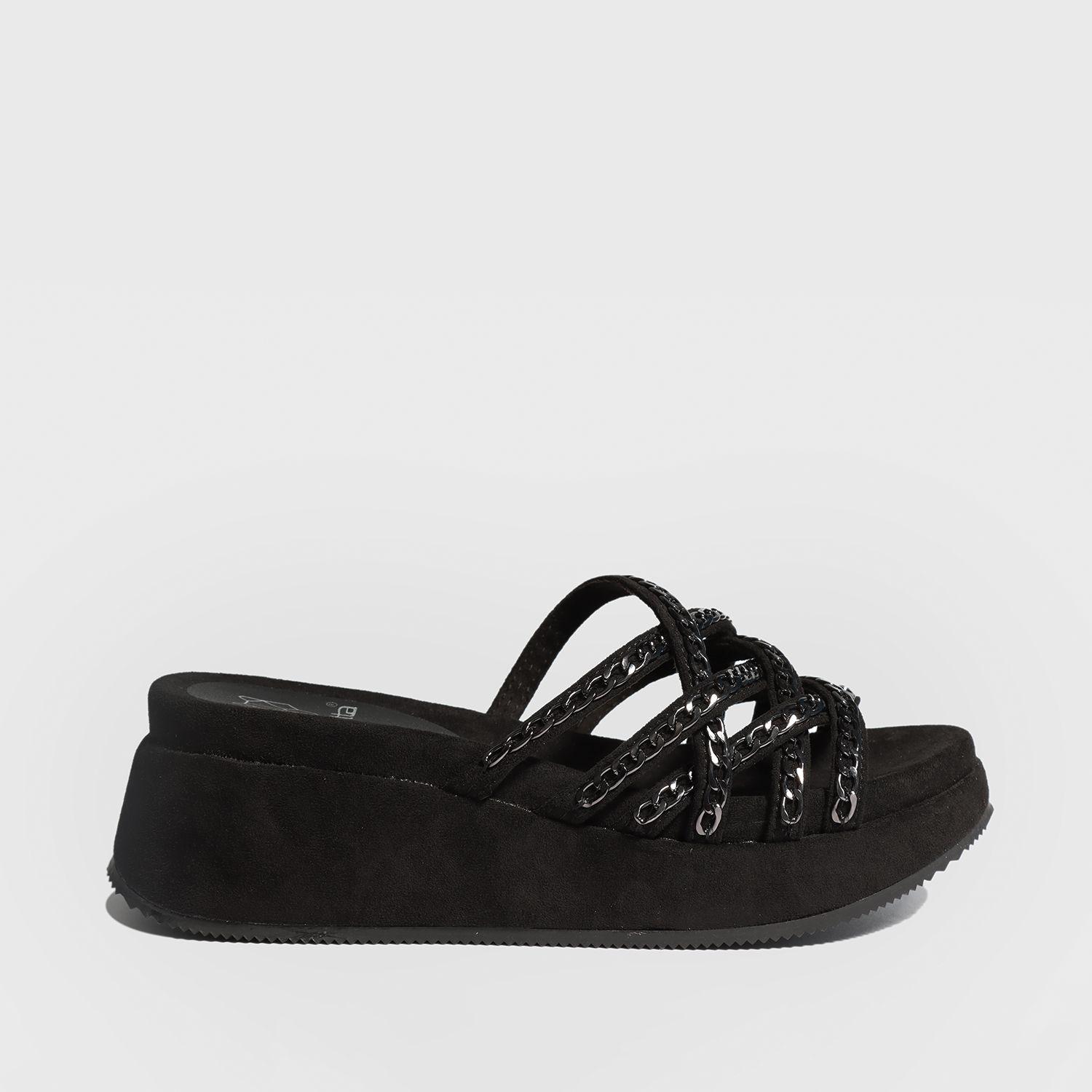 Sandalia Plataforma Negra Mujer 25890 Gotta-0