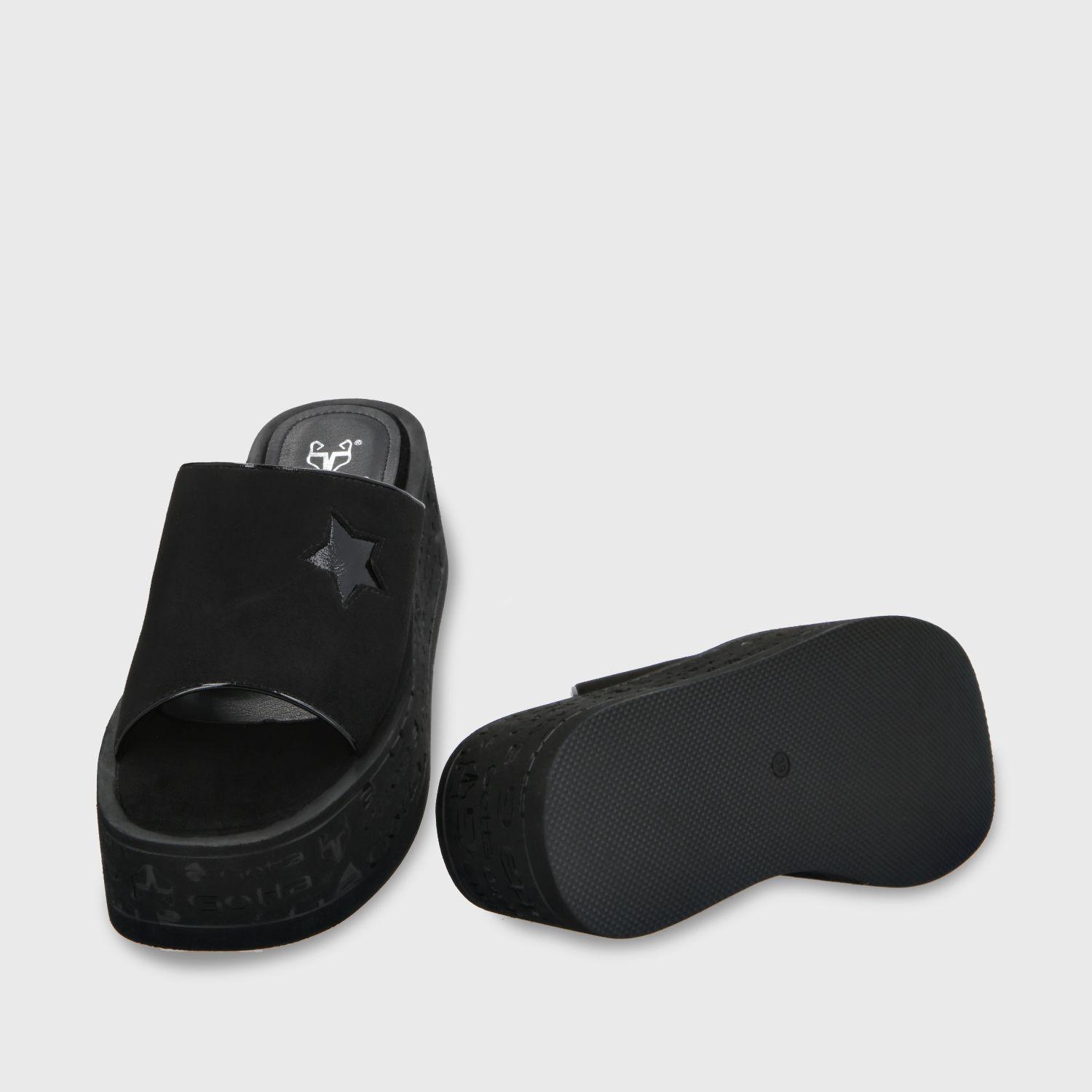 Sandalia Plataforma Negro Mujer 55930 Gotta-6