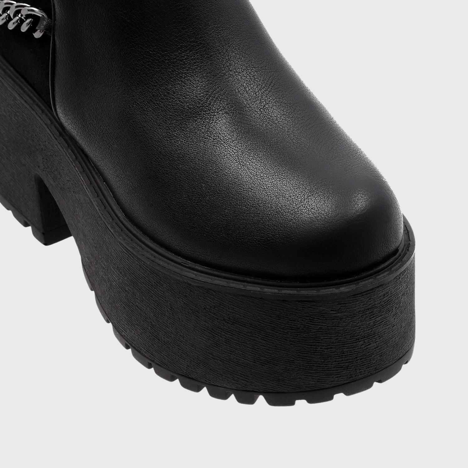 Botín Plataforma Negro Mujer 15177 Gotta-5