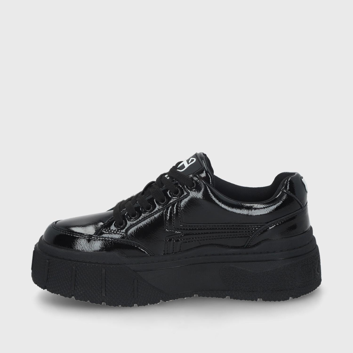 Zapatilla Negra Charol Mujer 43051 Gotta-3