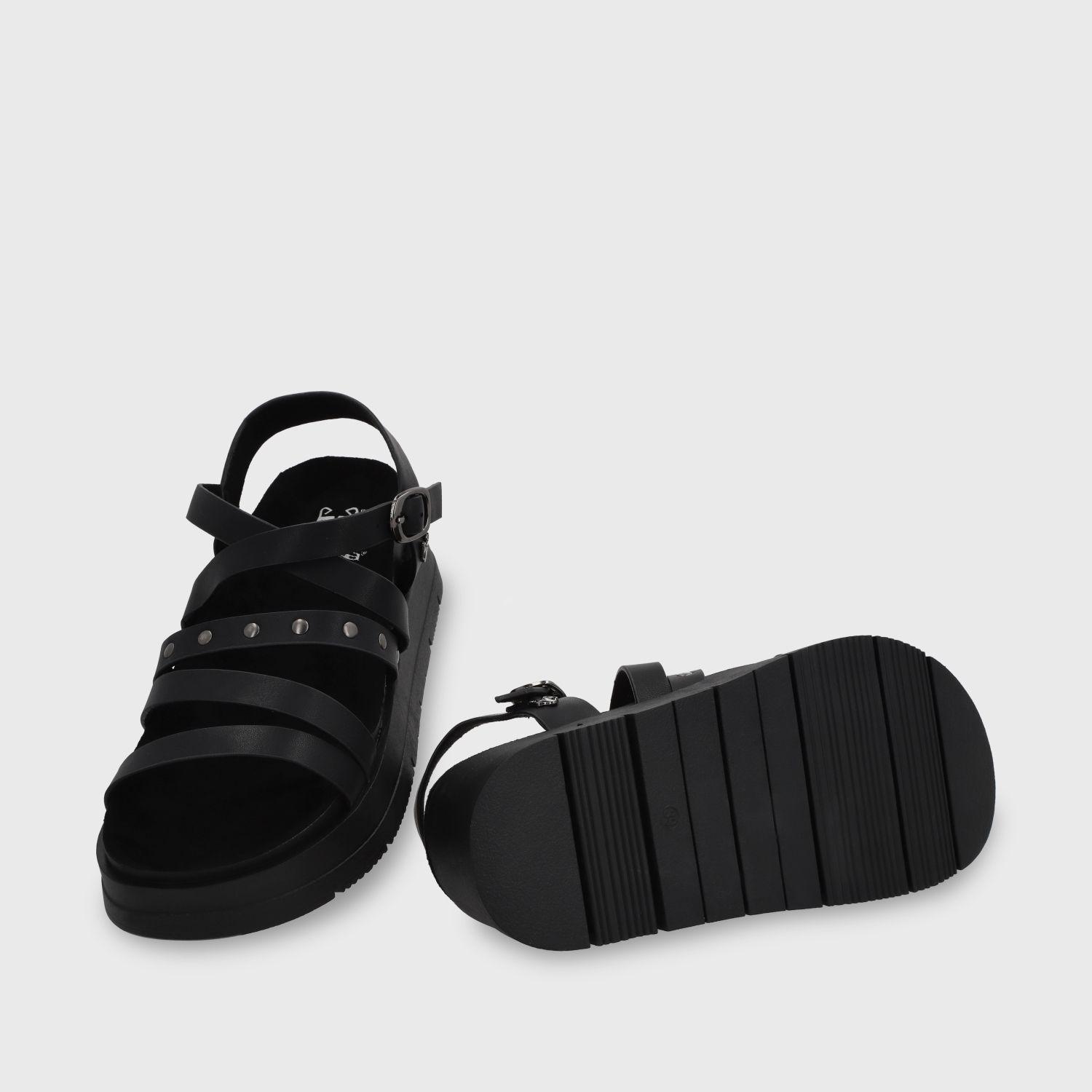 Sandalia Plataforma Negra Mujer 55231 Gotta-3